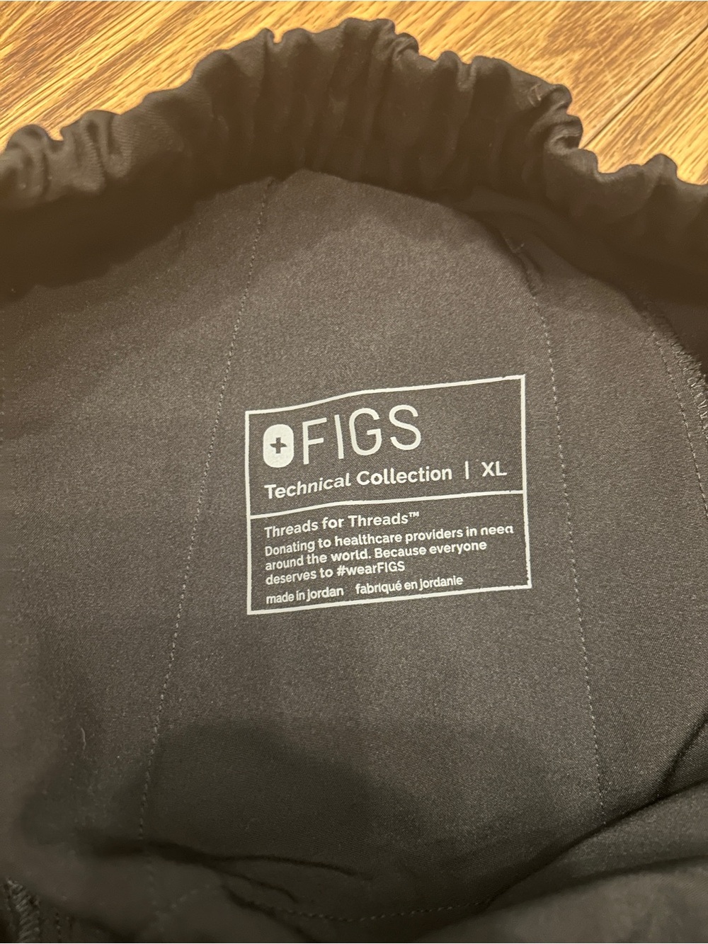 Figs Uman relaxed jogger scrubs pants in black - XL - Picture 2 of 3